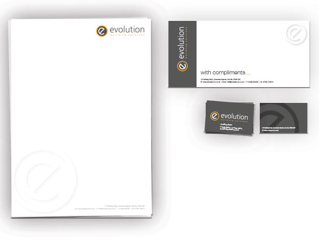 Stationary &mdash; letterhead, business card, comp slip